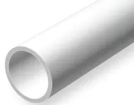 229 - .281" (7.1mm) OD OPAQUE WHITE POLYSTYRENE TUBING