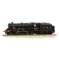 372-135A LMS 5MT 'Black 5' with Riveted Tender 5000 LMS Lined Black
