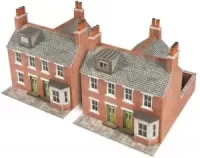 PN103 N Scale Terrace Houses in Red Brick
